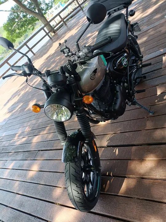 Hunter 350 cc Motocicleta estilo retrô e moderna  - Foto 15