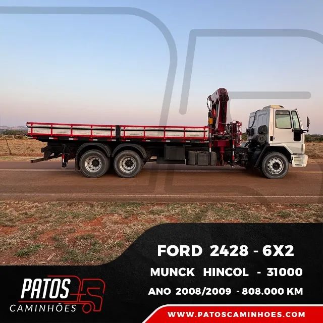 Ford 2428 6x2 Munck Hincol 3100 2008/2009 - Foto 6