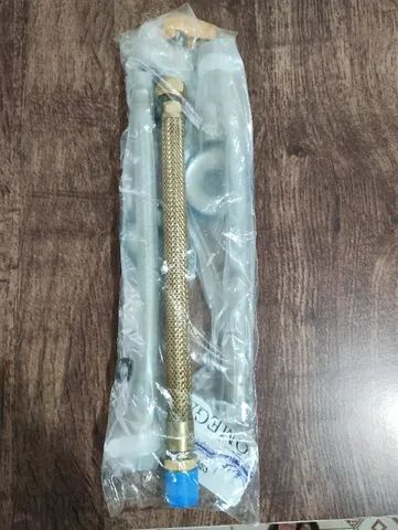 Kit Flexíveis Para Instalação De Aquecedor A Gás 30 cm + Ducha + Chaminé - Foto 3