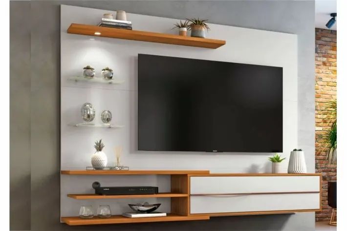 sala bancada painel para t.v