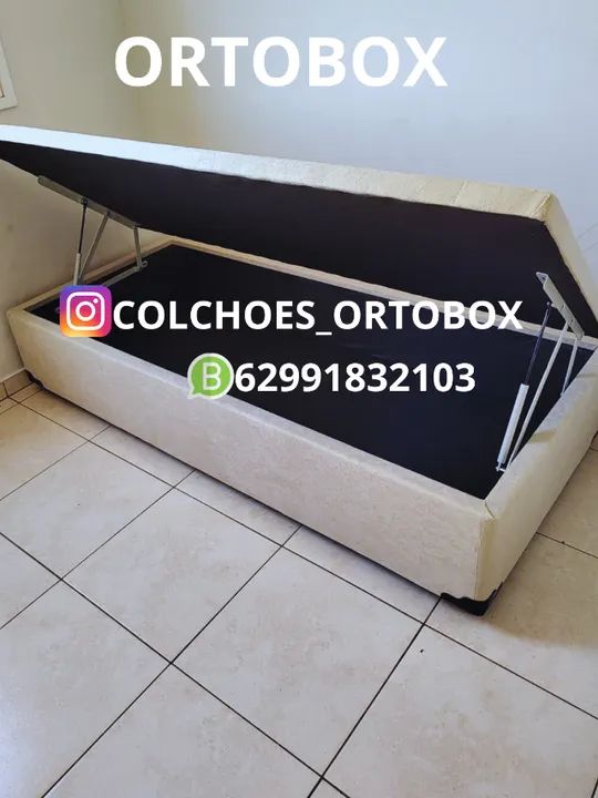 Cama Box Baú Solteiro com um ano de garantia - Foto 2