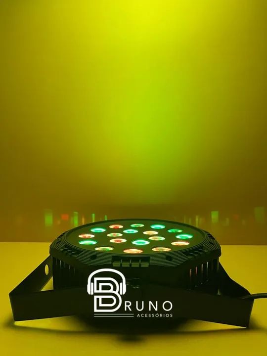 Canhão refletor 18 LED 1W RGB Refletor Iiluminação FESTA BALADA DJ<br> - Foto 4