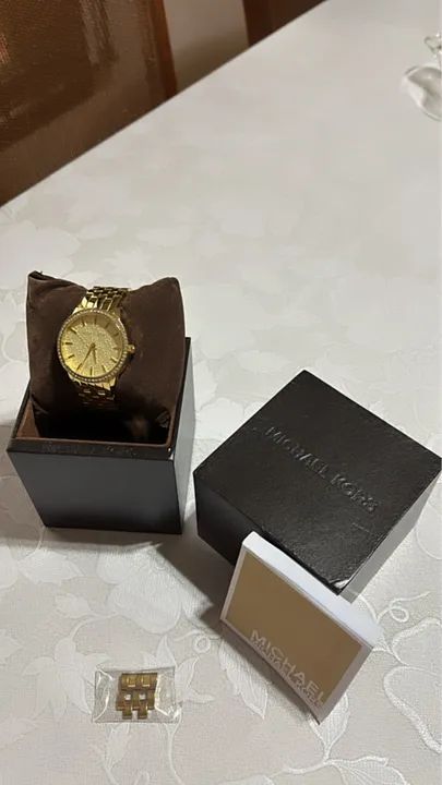 Relógio Mk-3120 Feminino Original Dourado Com Excelente Bateira Nova  - Foto 4