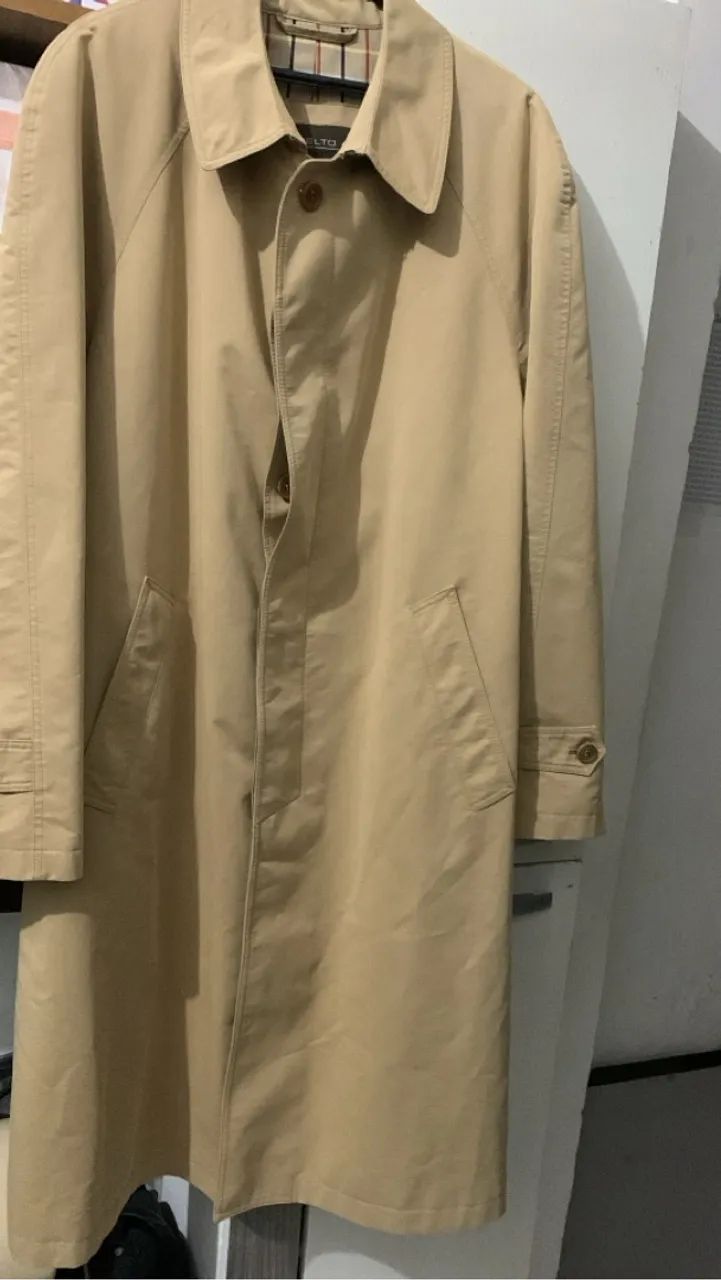 Casaco Trench Coat Masculino Bege