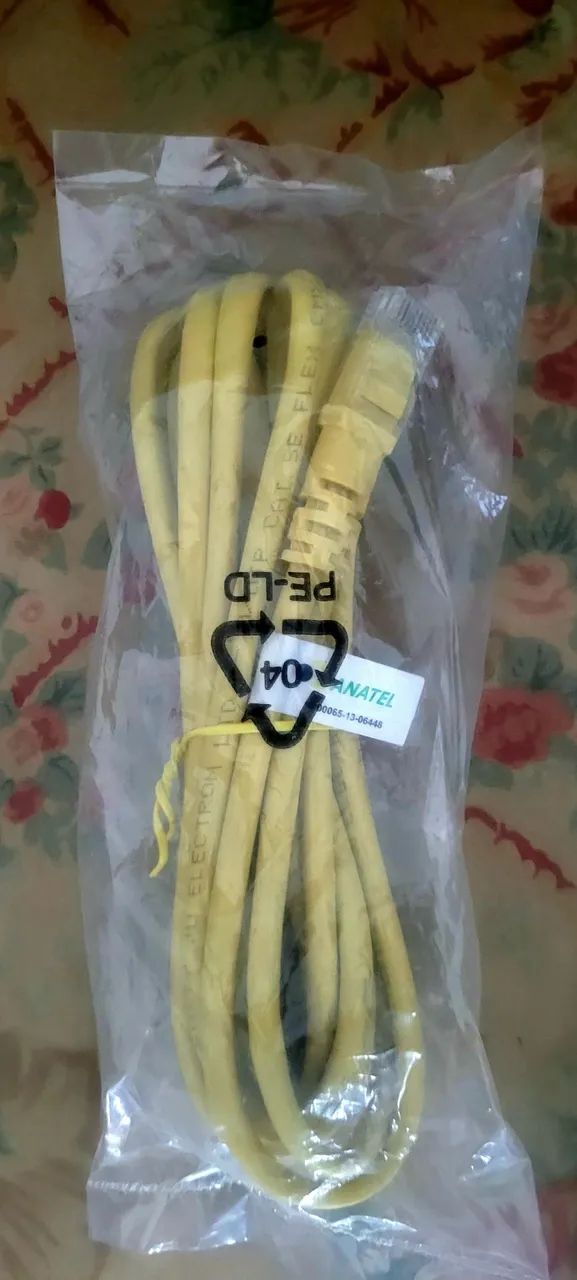 CABO DE REDE UTP RJ45 AMARELO  - Foto 4