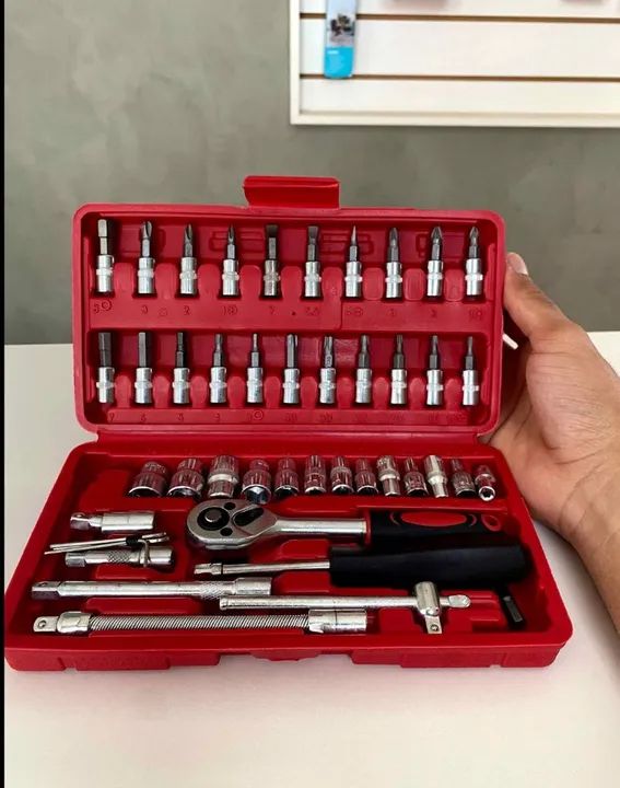 Kit de ferramentas com chave de catraca - Foto 3