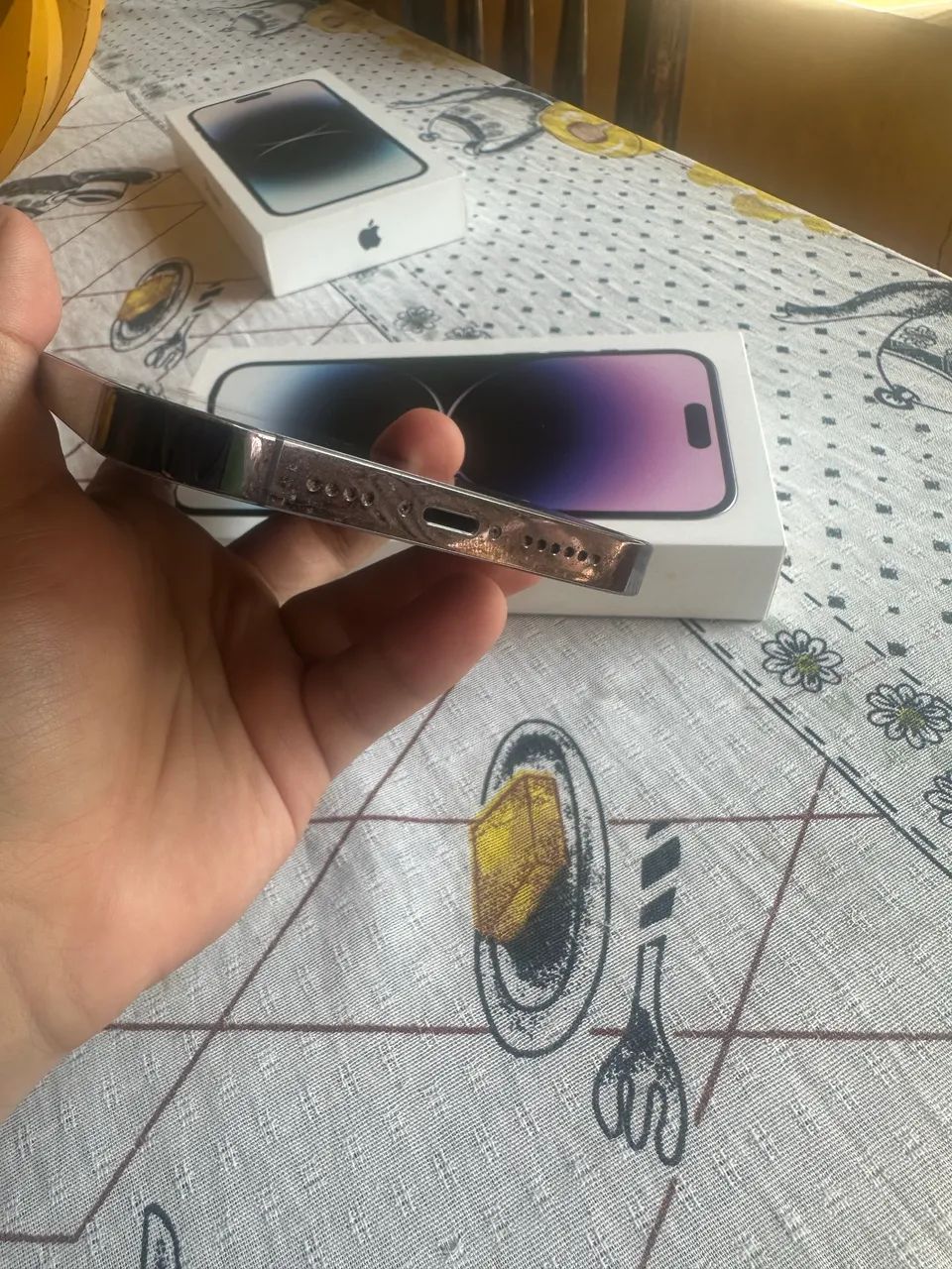 Iphone 14 Pro Max Roxo Aceito Trocas Passo Cartão - Foto 4