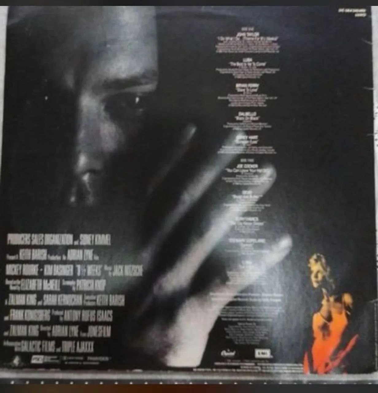 LP 9 1/2 semanas de amor, trilha do filme. - Foto 2