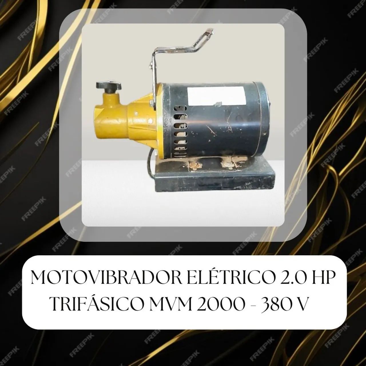 Motovibrador Elétrico 2.0 HP Trifásico MVM 2000 - 380 V - Foto 2
