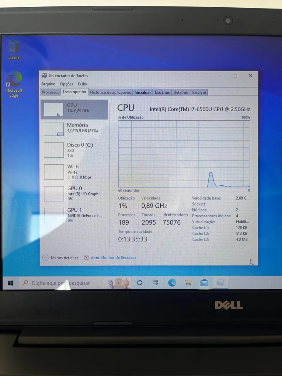 Notebook Gamer Dell i7