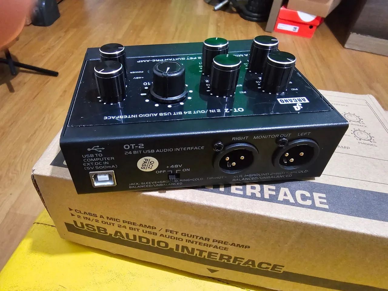 Interface de áudio Arcano 0t-2 Usb Pre-amp Alta Qualidade - Foto 2
