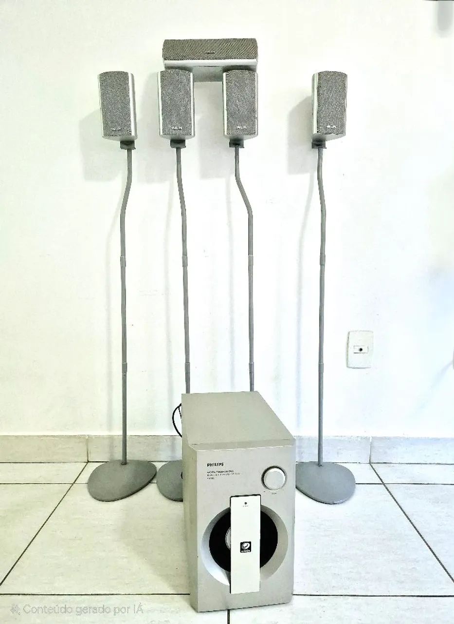 Conjunto de caixas Philips 5.1