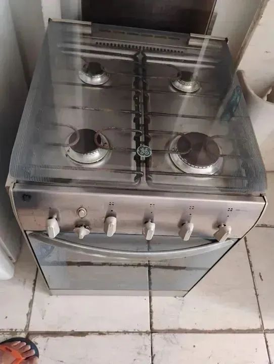 Fogão de Embutir (Gás Encanado)4 Bocas com Forno - Ótimo Estado - Foto 2