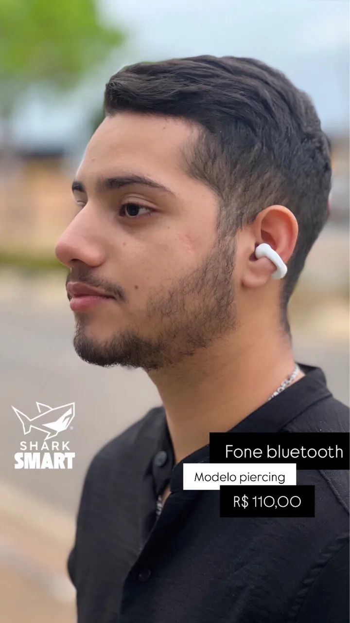 Fone bluetooth - modelo piercing - Foto 2