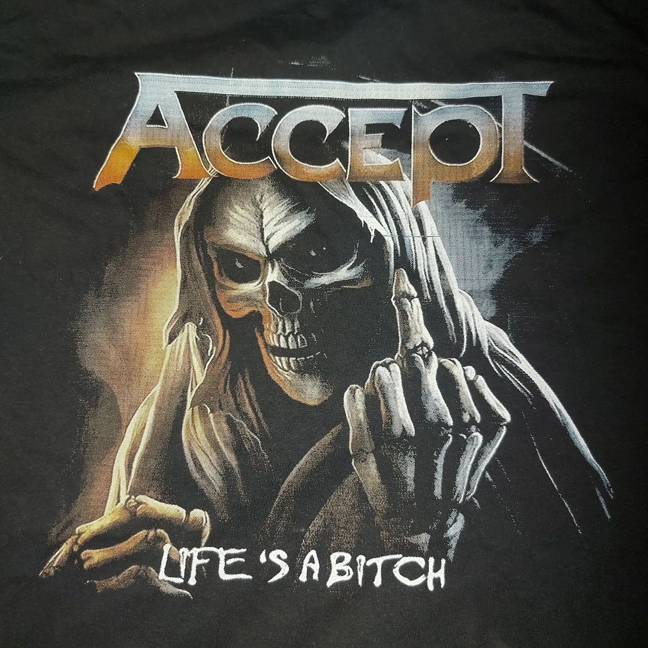 Camiseta Accept Life's a bit...tamanho G - Foto 3