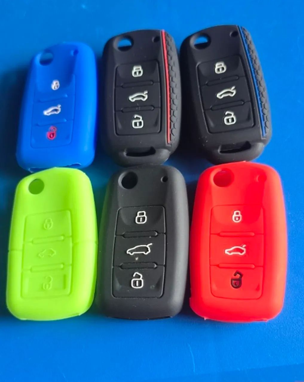 Capa em silicone para chave canivete vw 