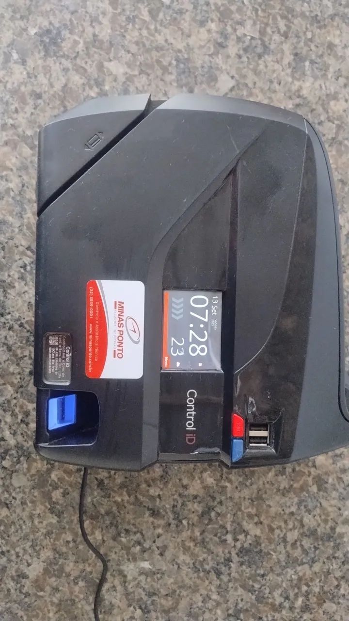 Relógio de ponto biométrico control id com sirene 64169293328385123
