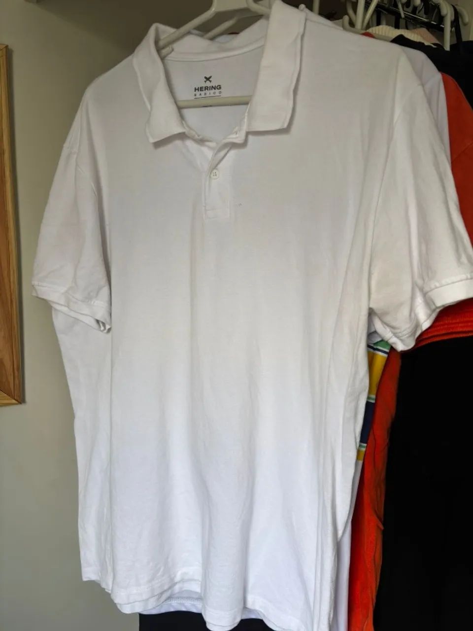 Camisa Polo Hering Branco - Foto 3