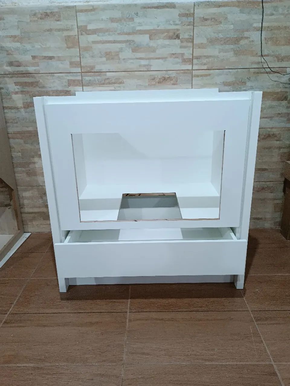 Balcão para Cooktop em MDF branco  - Foto 5