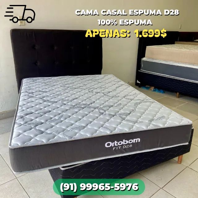 CAMA BOX 100% ESPUMA ORTOBOM