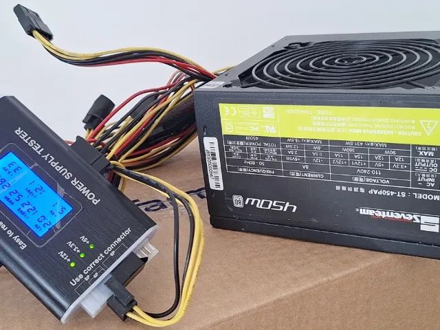 Fonte atx seventeam 450w 80plus - Foto 5