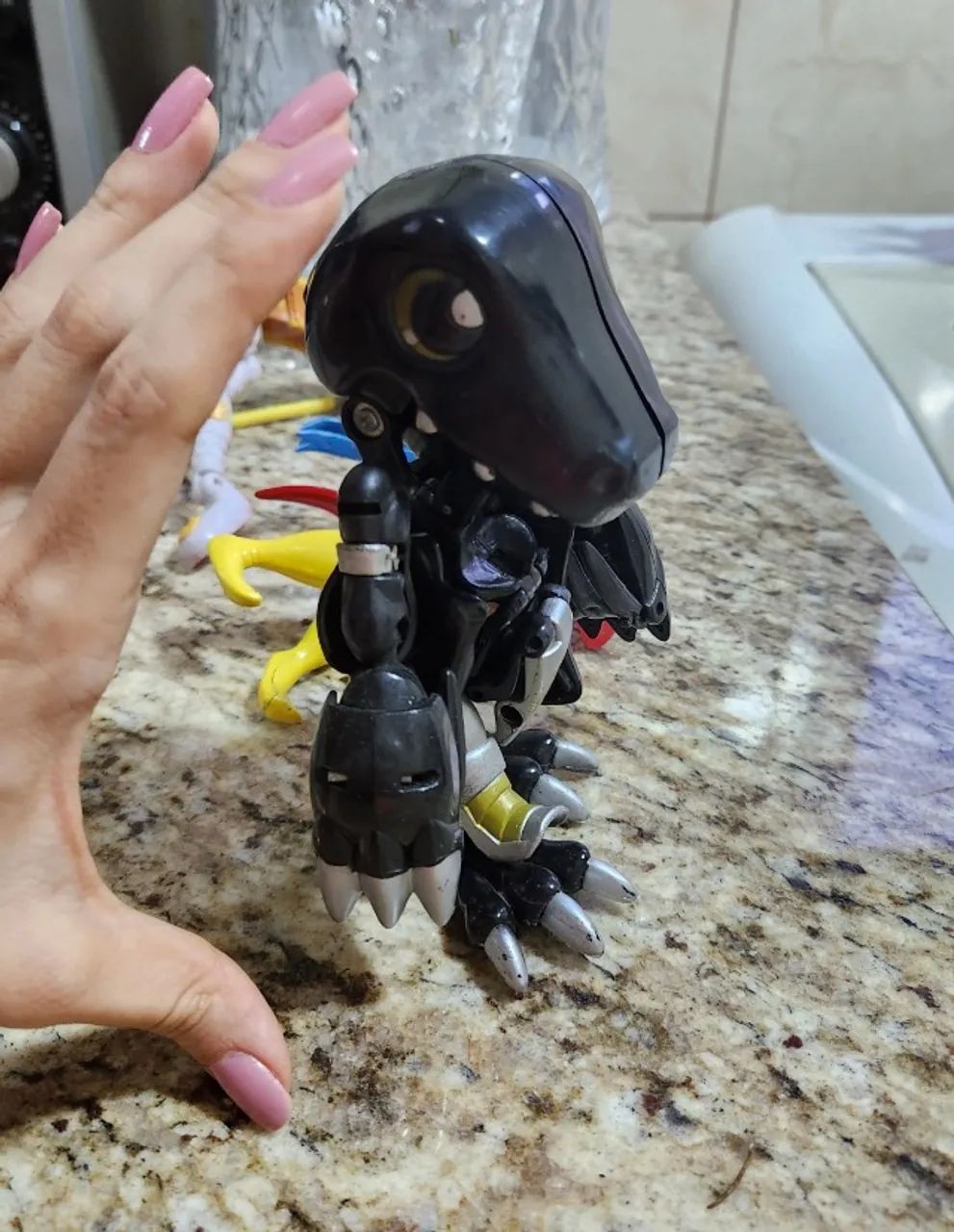 Black WarGreymon Digivolving Digimon - Foto 2
