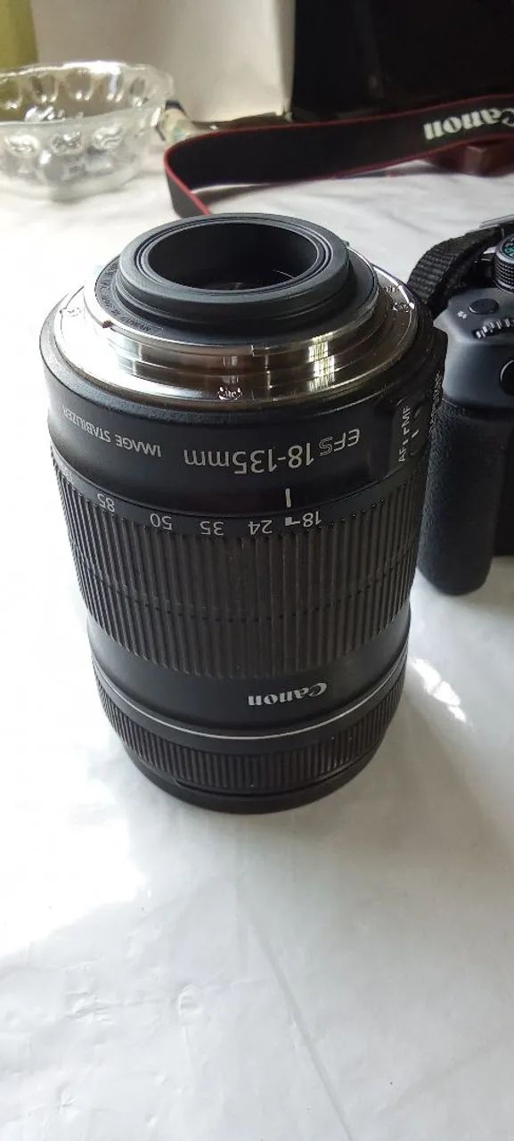 Câmera Canon T5 EOS Rebel + Lente 135mm  - Foto 3