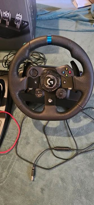 Kit Volante Logitech G923 com add-ons semi novo  - Foto 5