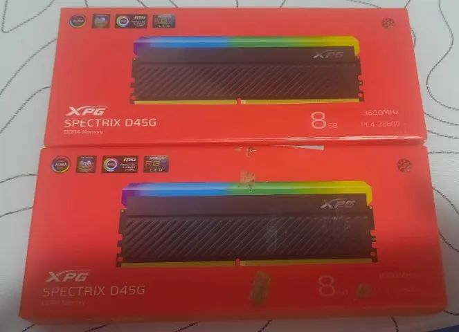 Memória RAM XPG Spectrix D45G, RGB, 16GB, 3600MHz, DDR4, CL18, Preta - Foto 2