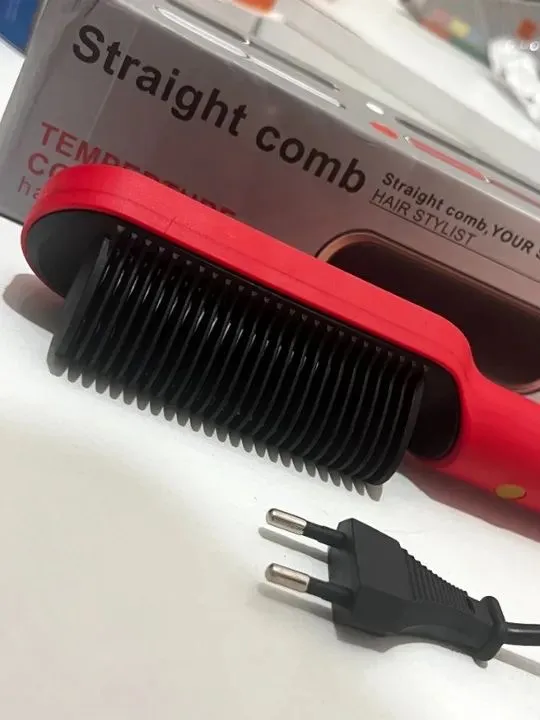 Escova Alisadora 5 em 1 - Alisa, Hidrata, Modela, Alinha e Anti-Frizz