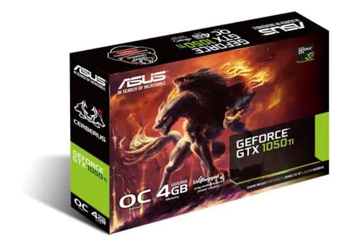Placa De Vídeo Asus Nvidia Geforce GTX 1050 TI OC CERBERUS 4GB GDDR5 128 BITS - CERBERUS-G
