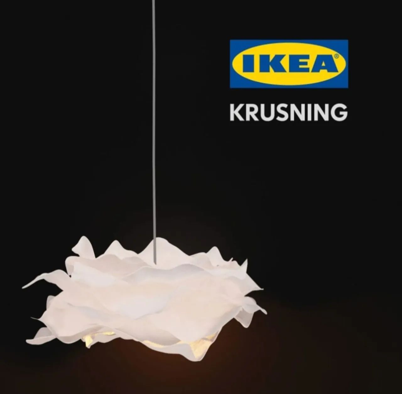 Lustre de papel para decoração IKEA - Foto 3