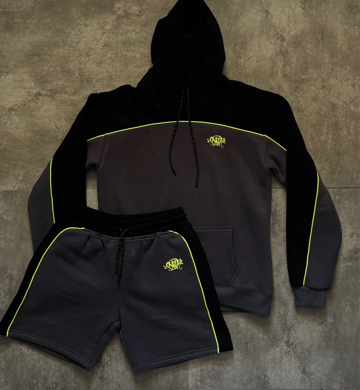 CONJUNTO SYNA WORLD preto/verde