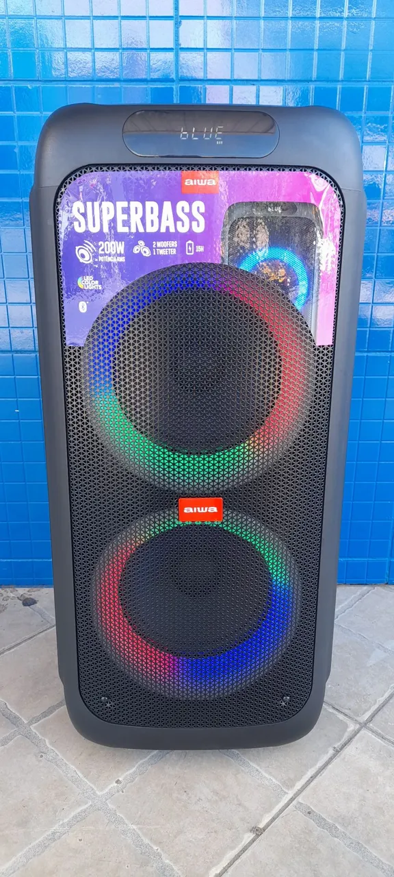 Caixa de Som Aiwa Superbass 200W