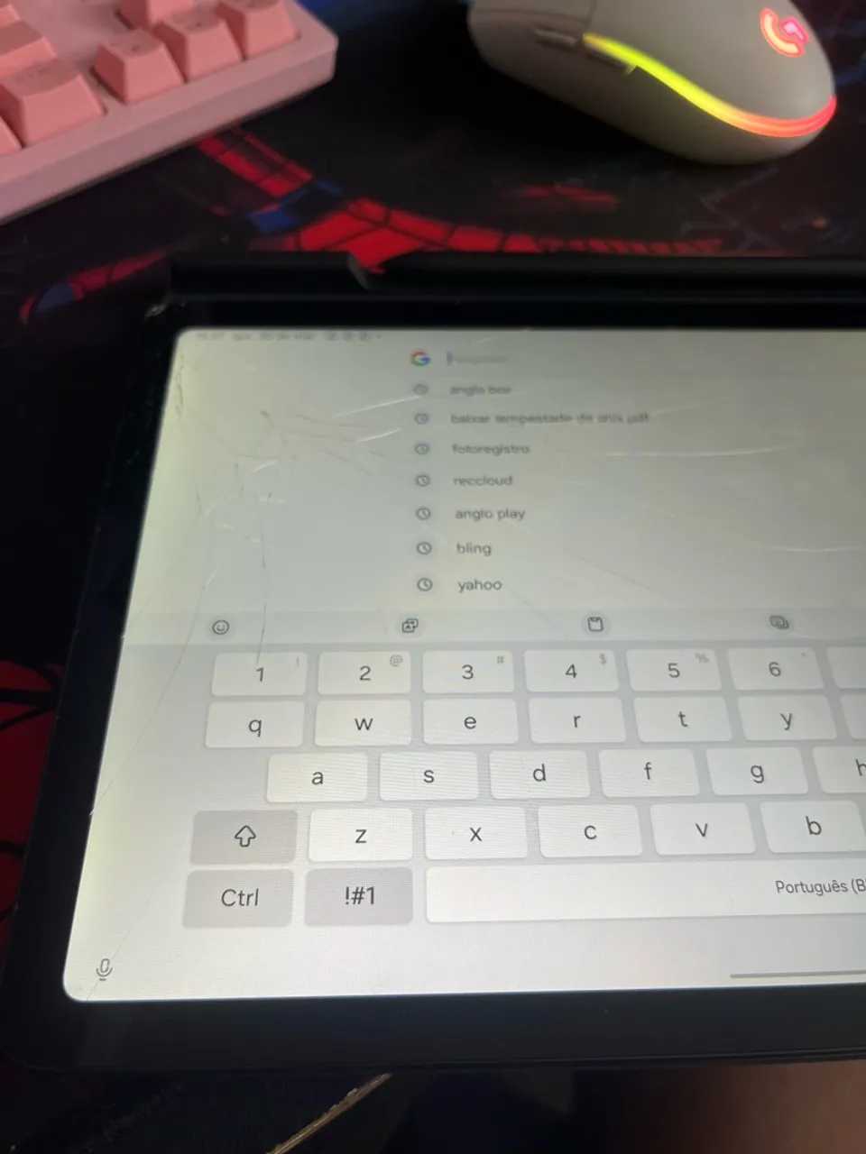 Tablet s6 lite com a tela quebrada 256gb