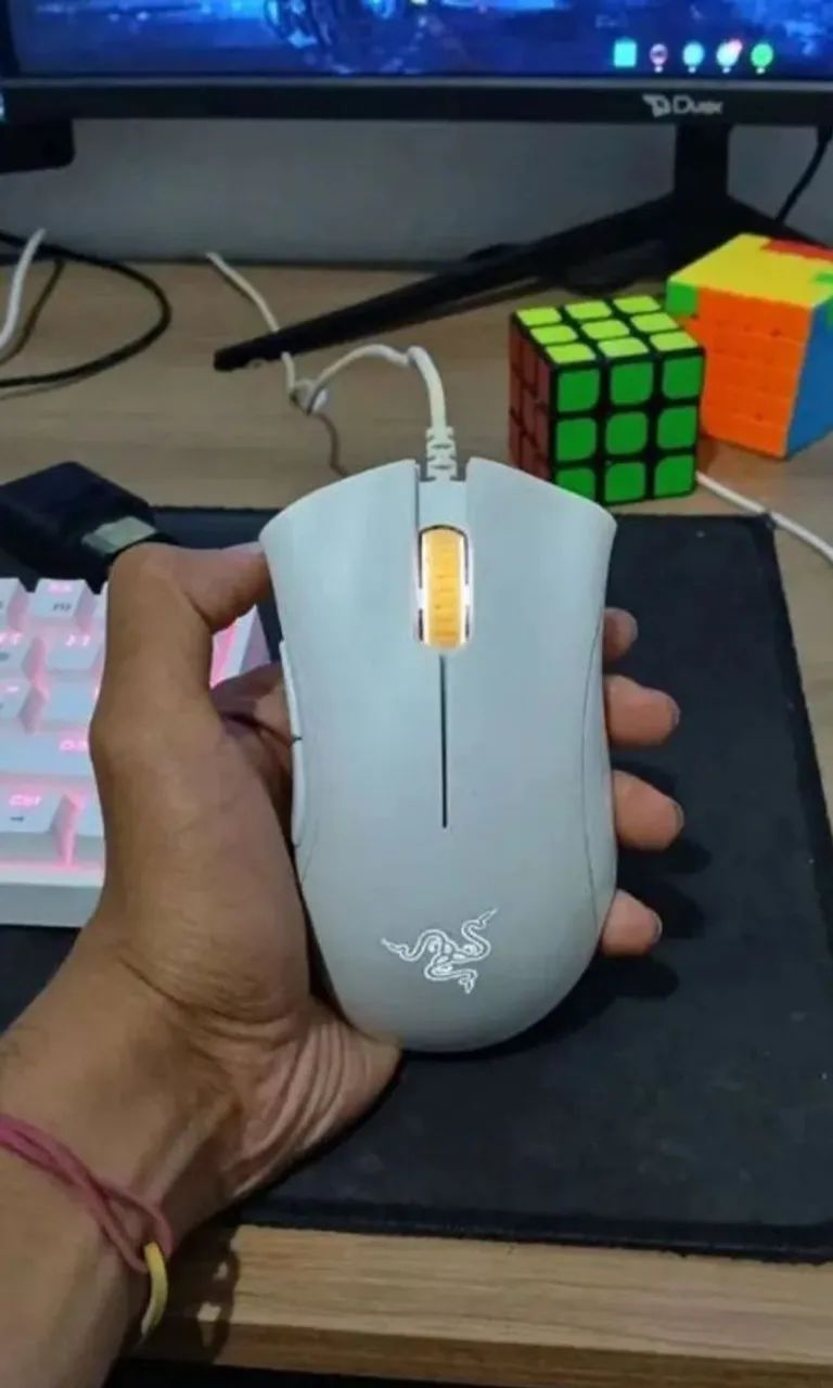 Mouse Razer Deathadder Essential - Edição Branca - Foto 2