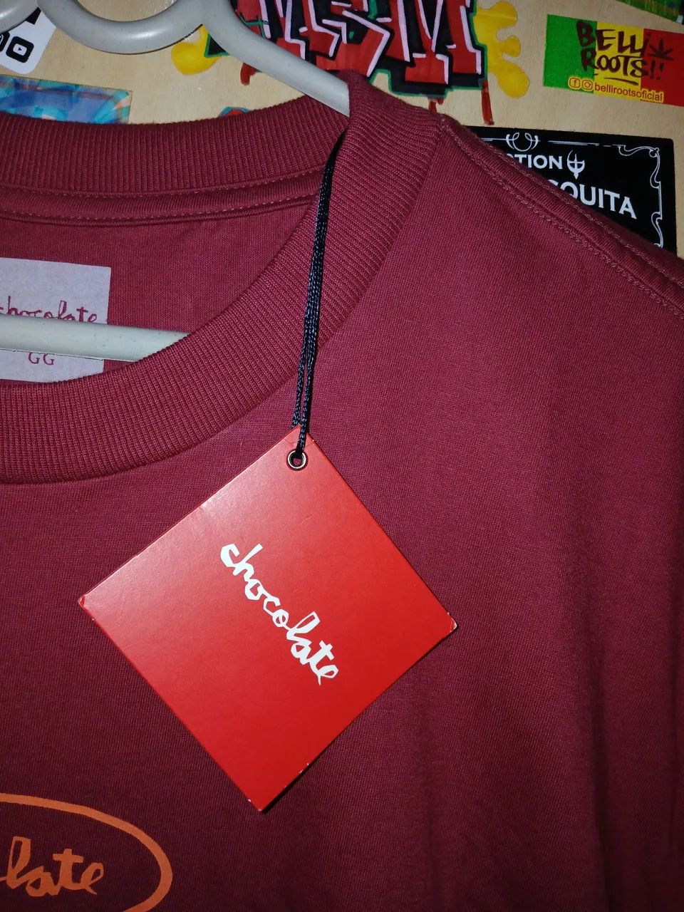 Camiseta Chocolate original - Vinho GG - Foto 3