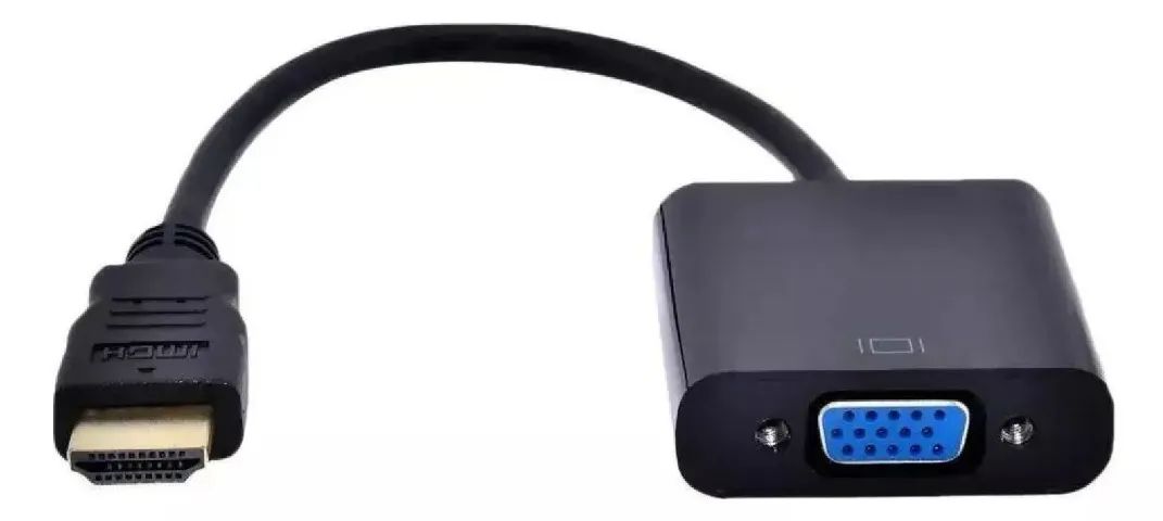 Adptador Conversor Hdmi Para Vga Com Saída P2 Áudio Banhado a ouro - Foto 2
