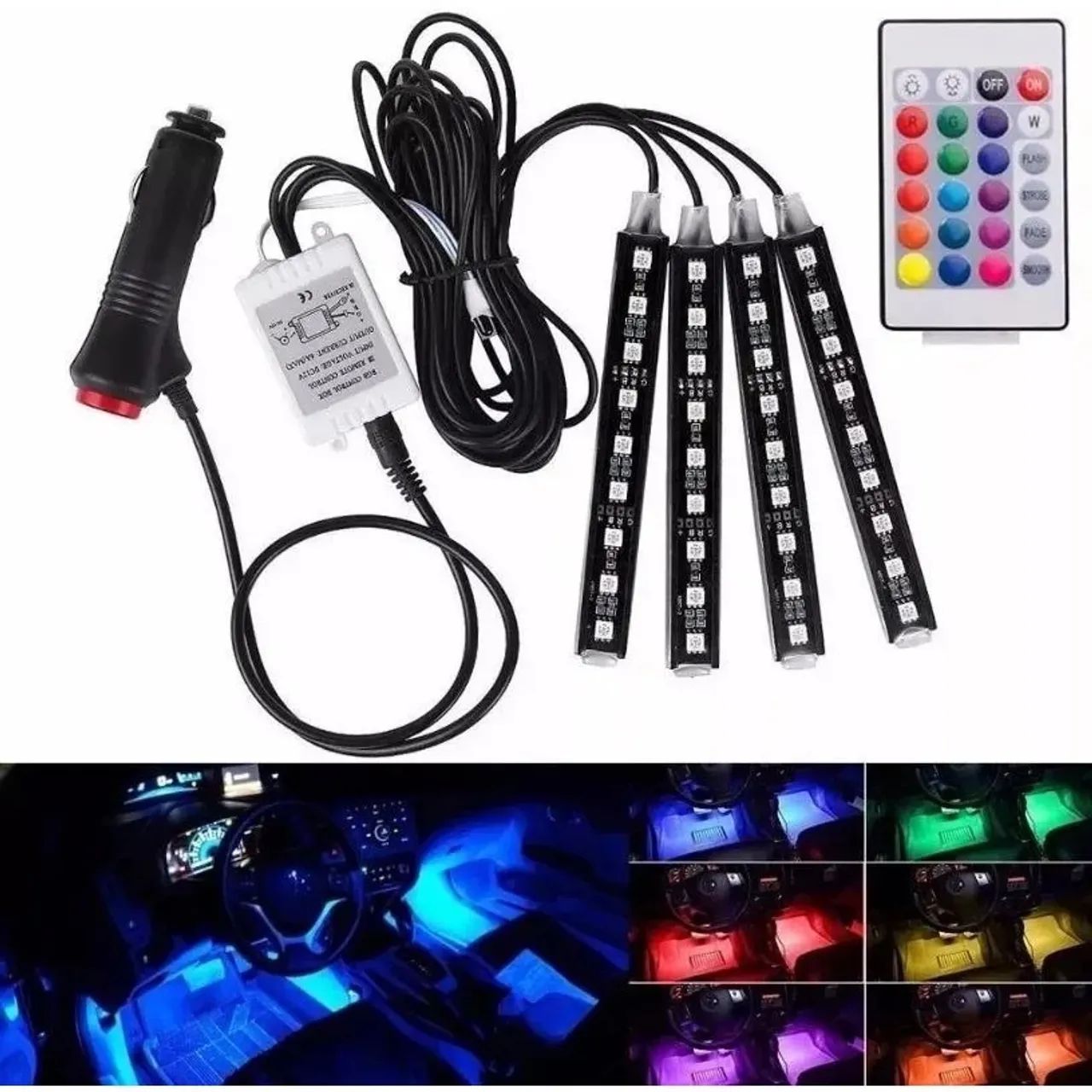 LED INTERNO RGB + CONTROLE 