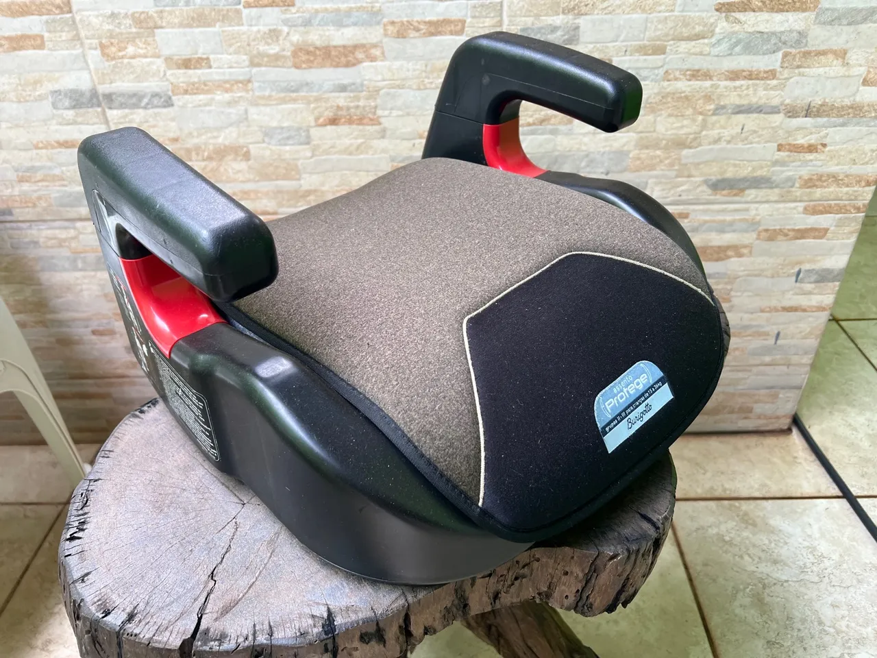 Assento de Elevação Burigotto Protege Preto Suporta de 15 a 36Kg