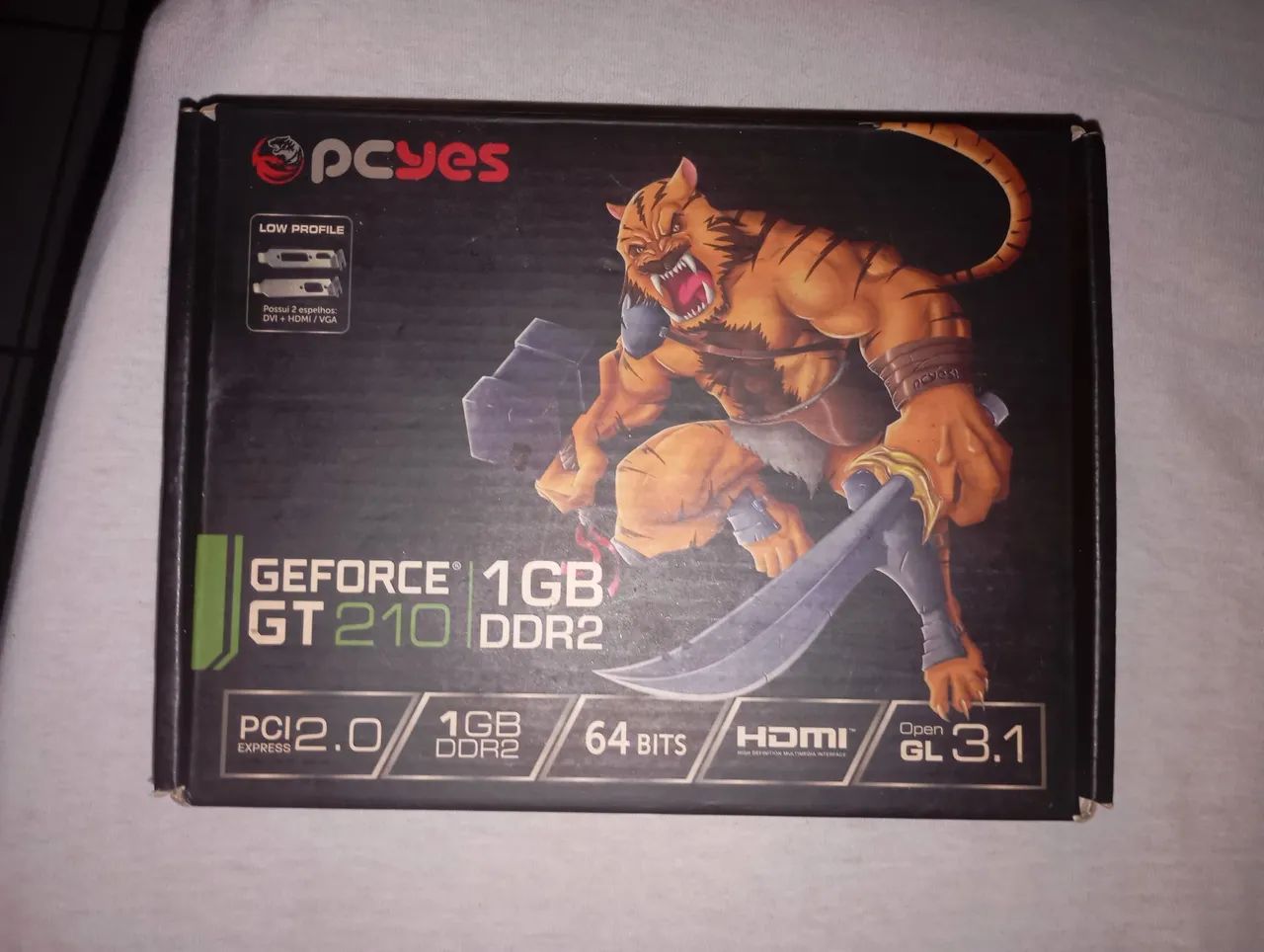 Placa de vídeo vintage-Geforce Gt210 DDR2 