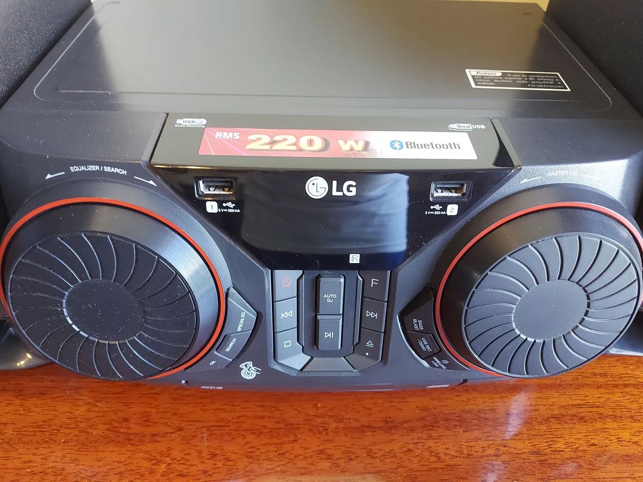 Mini System Multi Bluetooth LG CK43 (2 USB, CD, AUX e Rádio FM) - Foto 2