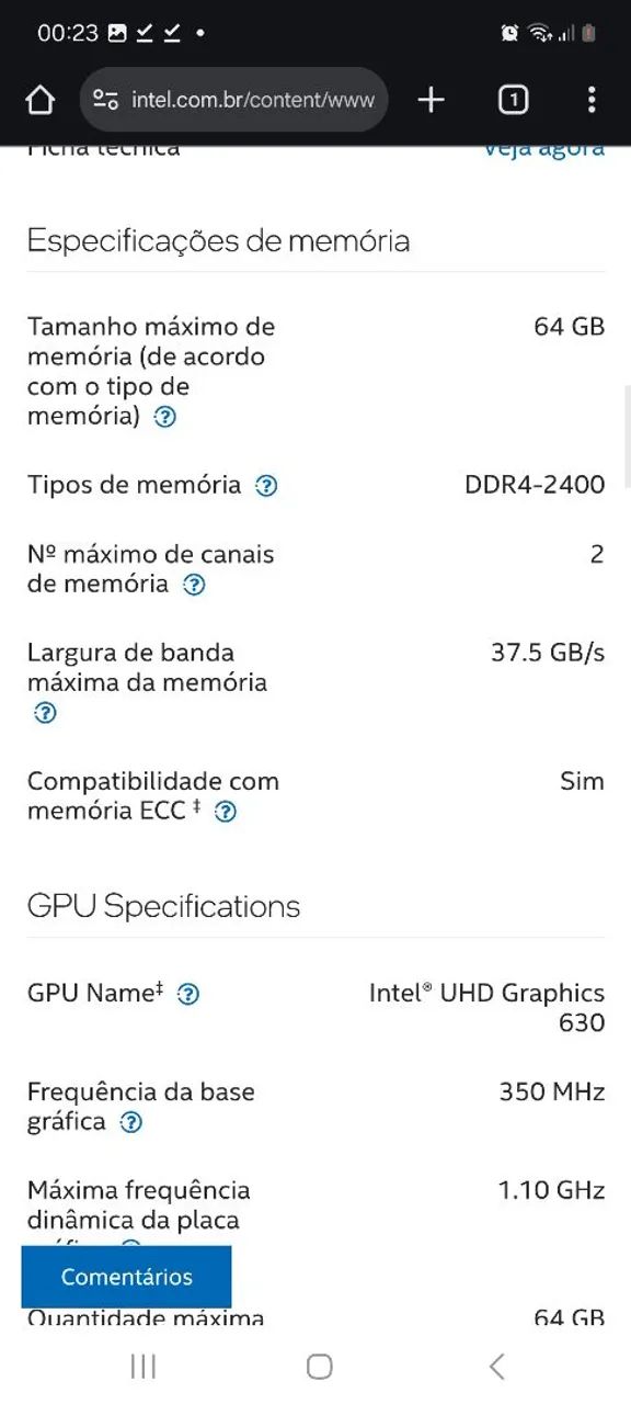 Proessador Intel Core i3 8100 com Intel Graphics 630 UHD - Foto 6