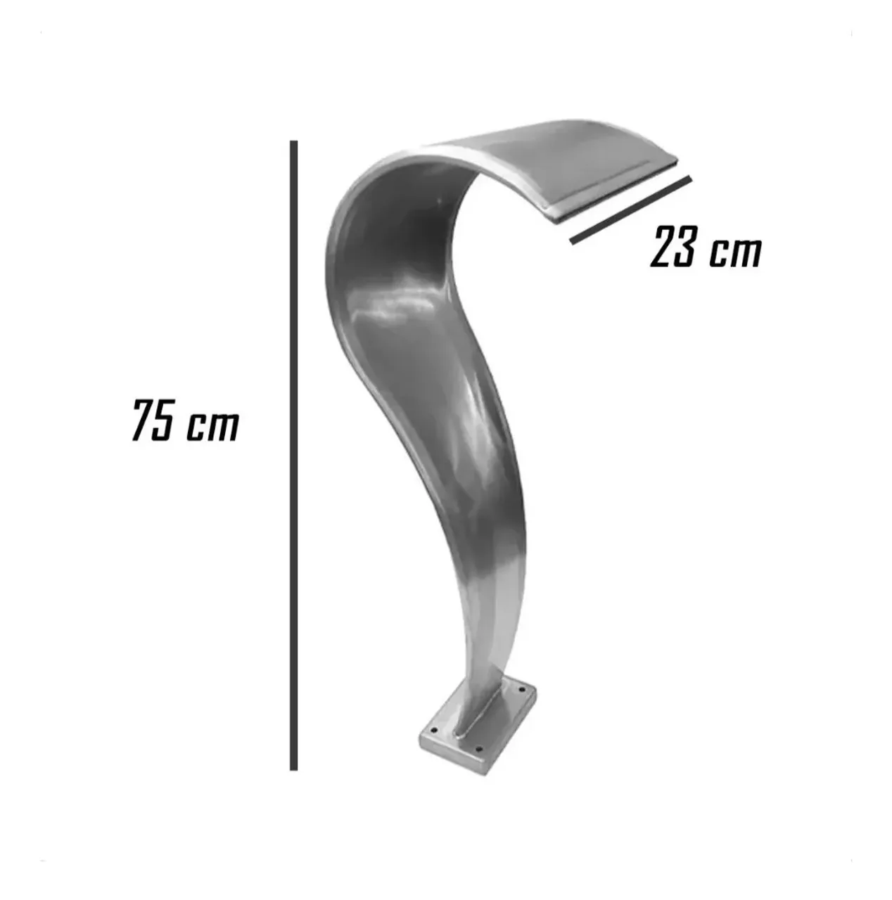 Cascata para Piscina em Aço Inox 75cm