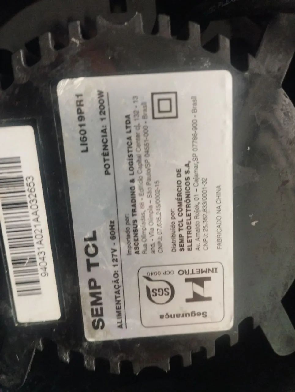 Motor de Liquidificador Semp Easy  Modelo  LI6019PR1 127v - Foto 3