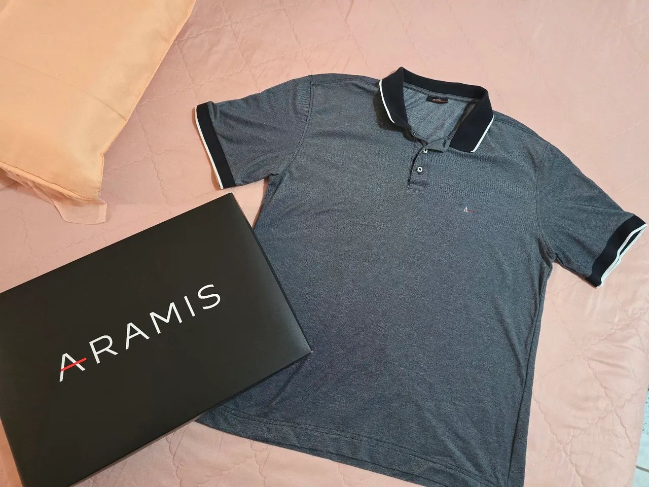 Camiseta Polo Aramis Cinza 