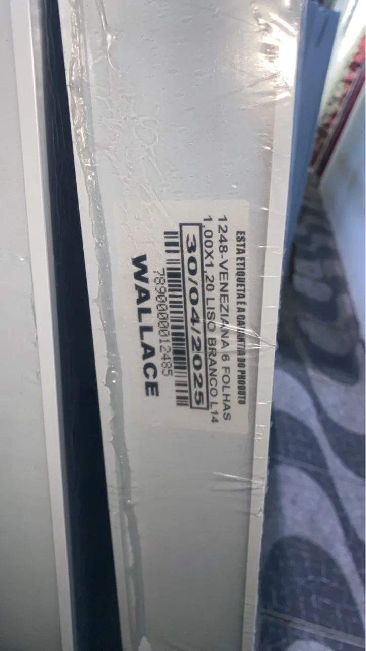 Veneziana 6 Folhas 1,00x1,20 Liso Branco