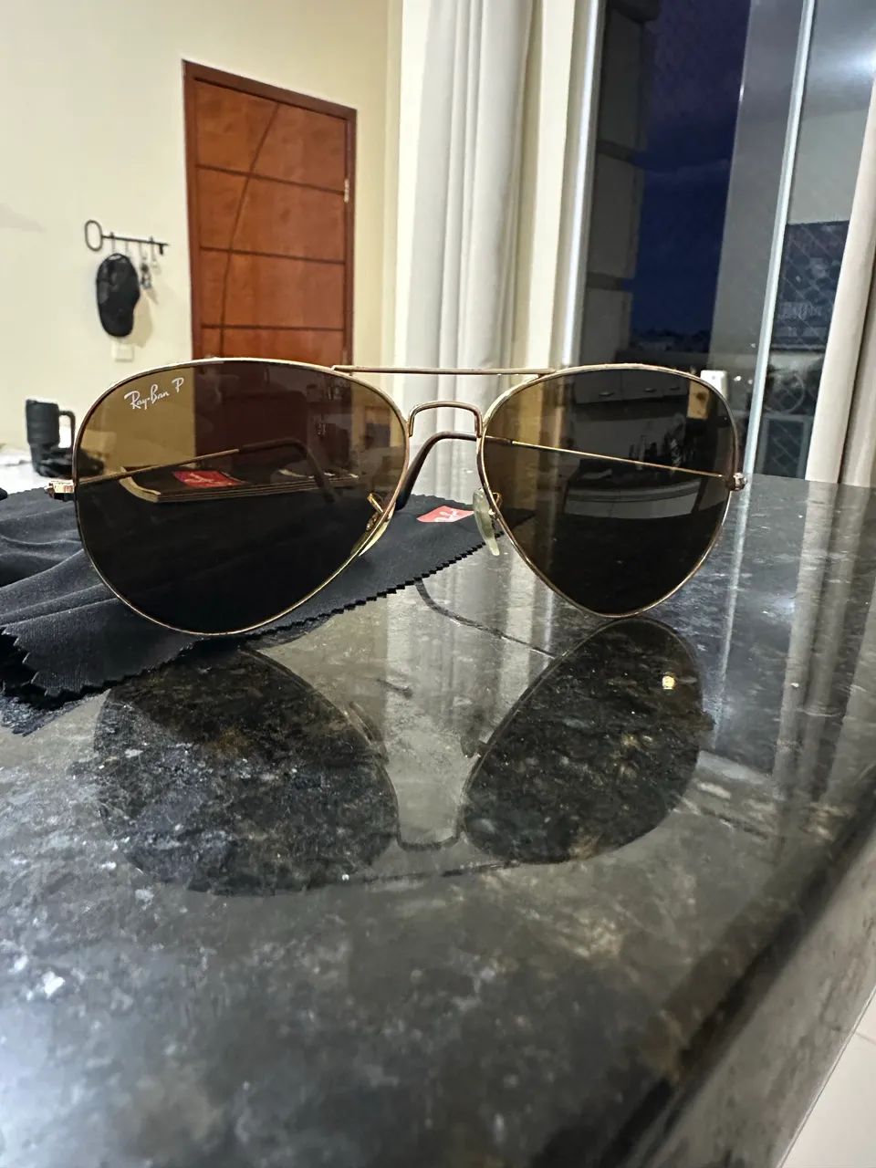 Óculos Ray Ban original - Aviator Gradient -  marrom - Polarizado