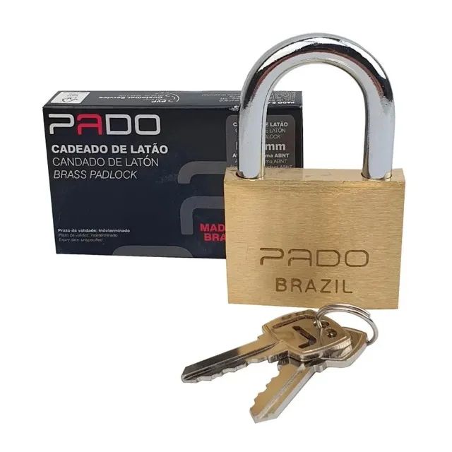 Cadeado 30mm Latão Pado - Foto 3