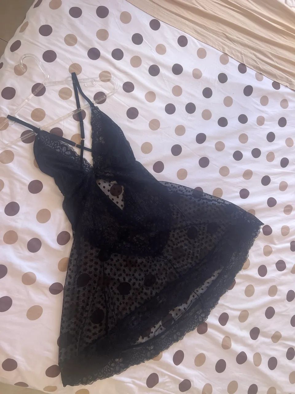 Lingerie preta e vermelha  - Foto 5